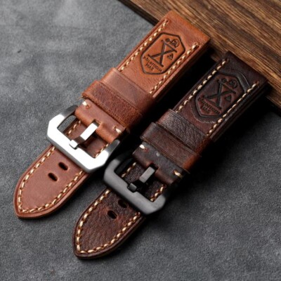 Bracelet En Cuir Véritable 10 Mm - Fabriqué En Espagne - Marron - Neuf Avec étiquettes