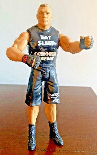 Brock Lesnar “Eat Sleep Conquer Repeat” WWE Mattel Action Figure Tough Talker