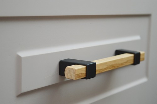 ASAS MODERNAS PINTADAS SOLIDWOOD EMPUÑADAS PARA MUEBLES ASAS NUEVAS BA 128 mm - Imagen 15 de 16