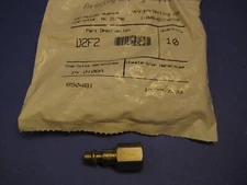 Perfecting Coupling D2F2 1/4" Brass Interchange Coupler and Plug, Lot of 10