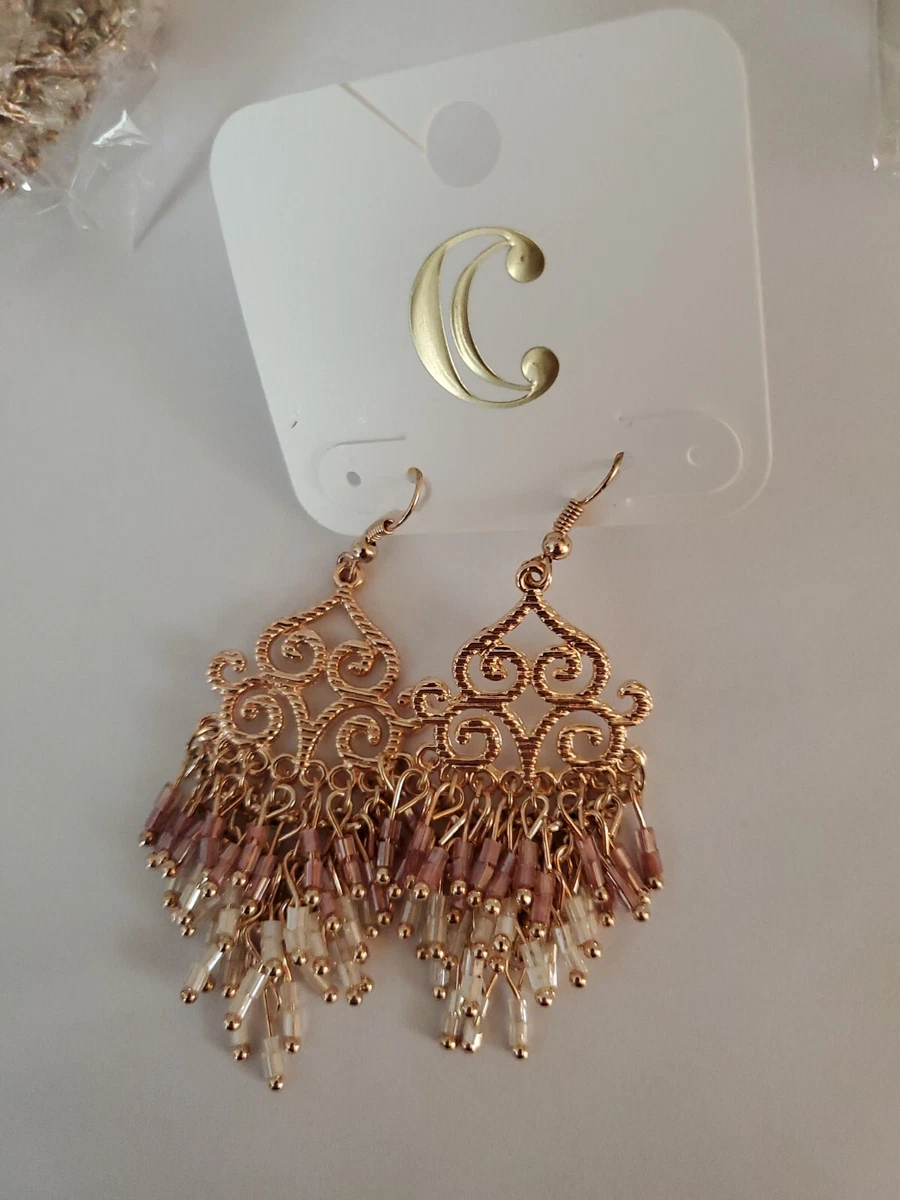 Charming charlie rose gold best sale earrings