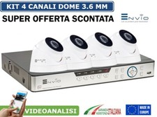 KIT ÜBERWACHUNG DVR 4 Kanäle 3G-WIFI 5MPX + 4 DOME KAMERAS VERSAND