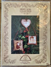 Homespun Elegance MERRY NOEL Annual Santa Ornaments 1989-1991 Pattern Charts
