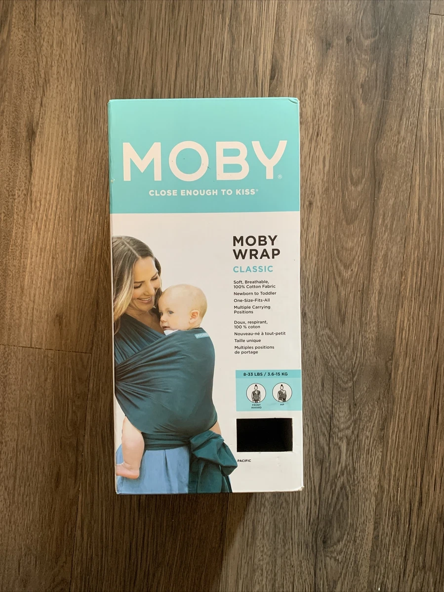 Moby Classic Baby Wrap pacific BLUE Baby Wearing NEW