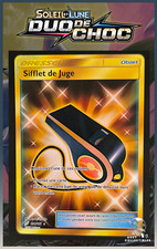 Carte Pokémon Sifflet de juge 194/181 Gold SL9 Duo De Choc Soleil & Lune FR