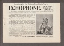 1897 ECHOPHONE TALKING Machine Mag. AD~VAN CAMP'S PORK & BEANS~Perfection Cutter