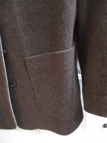 Vtg FORECASTER of BOSTON women's gray thigh length WOOL Jacket Sz 8 Made in USA - 第 7/17 張圖片