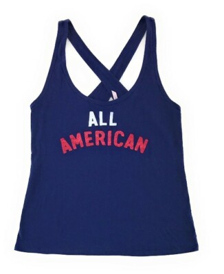 Victorias Secret ALL AMERICAN Swing Tank Top Shirt RED WHITE BLUE Size S M L NWT