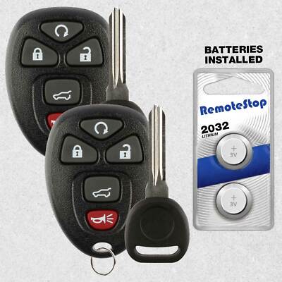 2 For 2007 2008 2009 2010 2011 2012 2013 2014 GMC Acadia Yukon Remote Fob + Key