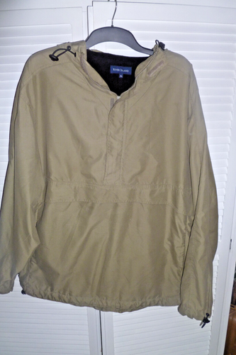 MEN'S RIVER ISLAND BEIGE PARKA JACKET FLEECE LINED SIZE XL - Picture 3 of 7