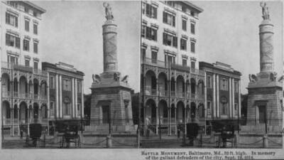 The Battle Monument Commemorating Battle Baltimore Baltimore Maryl- Old Photo