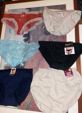Mix Lot Of 6 Large Panties Jockey, Vanity Fair ..