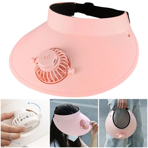 Summer Sun Hats with Fan Empty Top Cap Beach Hat for Sun Protection and Outdoor - Picture 20 of 21