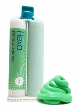 HEXA Bite Registration Material FAST Set (2x 50mL Cartridges) 1 Box + 6 Tips
