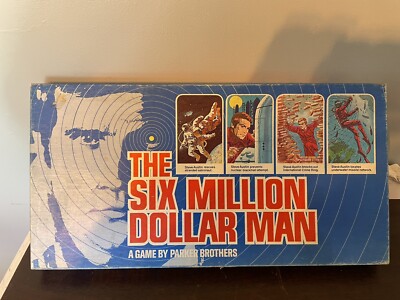 Vintage 1975 'The Six Million Dollar Man' Complete Board Game by Parker Brothers