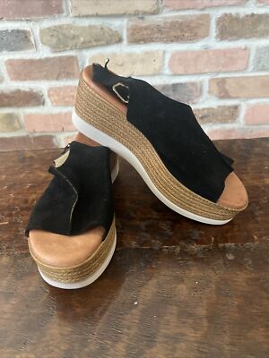 Novus Leather Black Euro Studio Flex Sandal Size US 40 EU 41