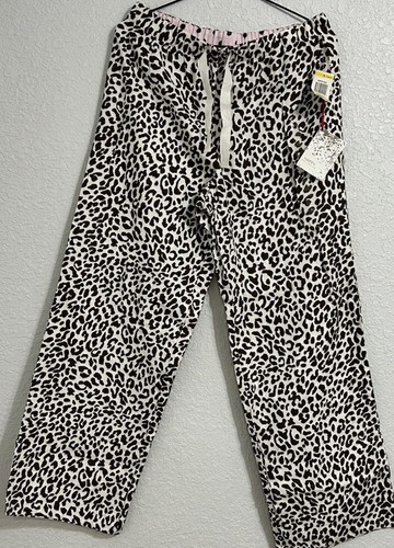 Pantalone Pigiama Ghepardo Regalo Donna Taglia Med Marrone Stampa Animalier Alfani - Foto 2 di 5