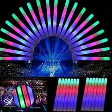 Foam Based LED Light Up Glow Sticks with Multiple Flashing Colors for Party