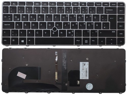 QWERTZ Deutsche Tastatur für HP EliteBook 840 745 G3/G4 Hintergrundbeleuchtet - 第 1/3 張圖片
