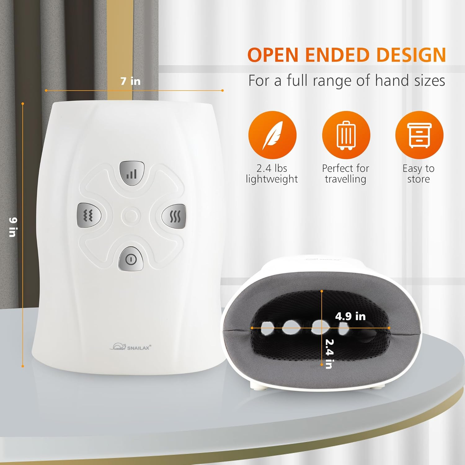 Hand Massager with Heat and Compression, FSA HSA Eligible, Vibration, Cordless H