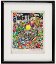 Charles Fazzino Signed Limited Edition Arthur Ashe Stadium Art - US Open Tennis