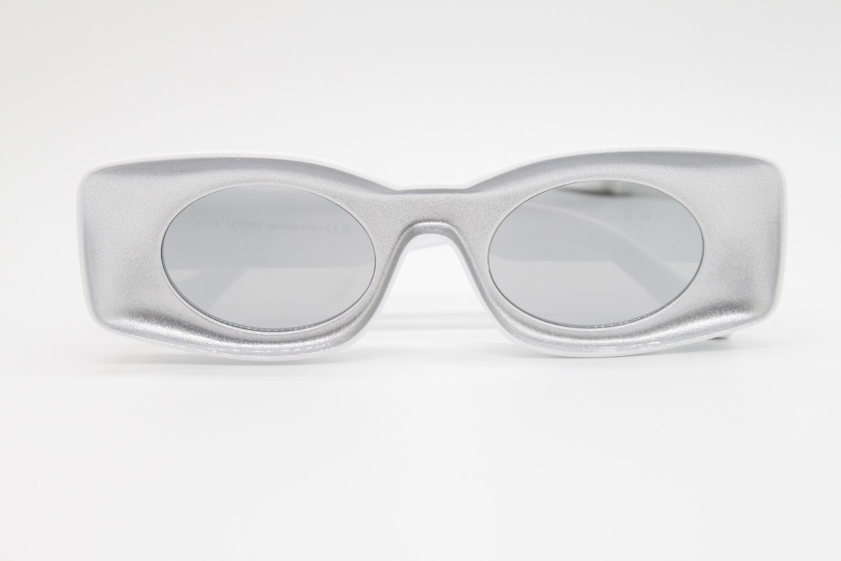 NEW LOEWE LW40033I 20C WHITE GREY GLITTER AUTHENTIC  display picture 2