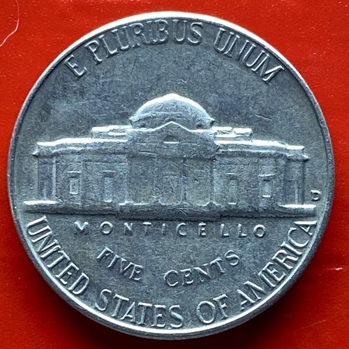 1964-D JEFFERSON NICKEL MAJOR LAMINATION PEEL ERROR - 第 2/2 張圖片