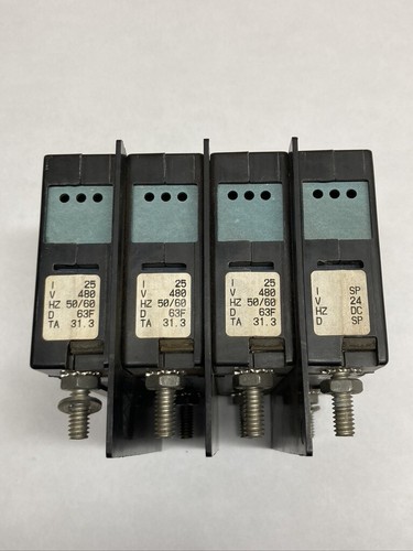 Interruptor de circuito magnético hidráulico 219-4-24180-6 Sensata Airpax 4 polos - Imagen 6 de 11