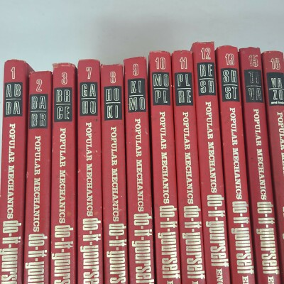 #ad #ad Vintage Popular Mechanics Do It Yourself Encyclopedia Book Lot of 12 collectable $49.99