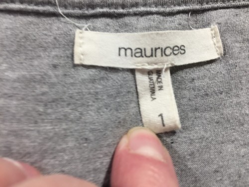 Maurices T Shirt Plus Size 1X Gray Short Sleeve Crew Neck Graphic Print Flowers - Picture 5 of 11
