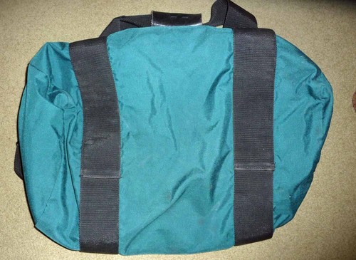 Vintage Eagle Creek Duffel Travel Gear Bag 24" x 12" x 9" Green Cordura - Picture 5 of 8