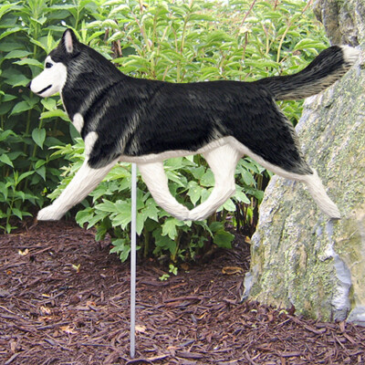 Siberian Husky DIG Garden Stake