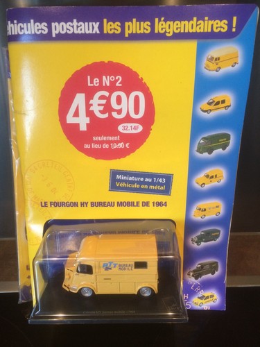 Maquette Citroën HY Bureau Mobile 1964 Universal Hobbies 1/43 - Fourgon Jaune PTT - Neuf