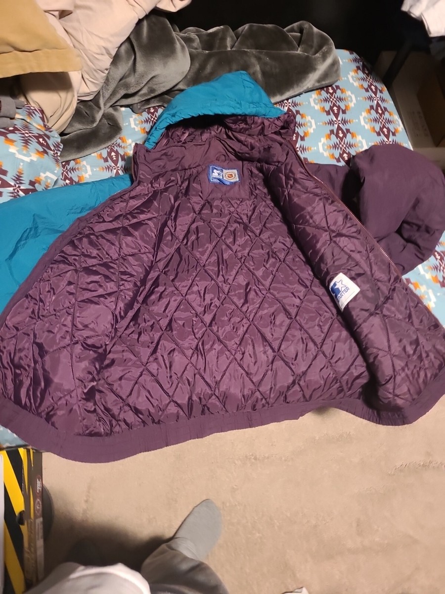 Mighty Ducks Starter jacket full zip Large Big Logo Vintage NHL