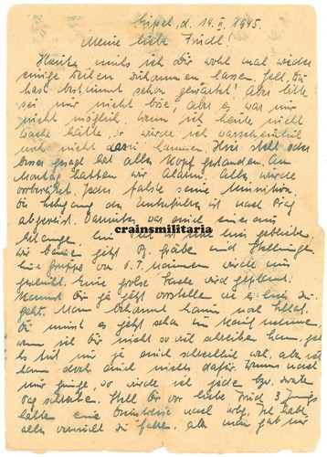 Orig. Feldpost Brief ^^ Uscha in EIPEL Upice Tschechien 1945 - Bild 2 von 2