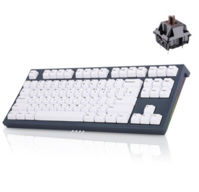 Abko K660M TKL Tenkeyless PBT Cherry Mechanical Keyboard Brown Nonclick