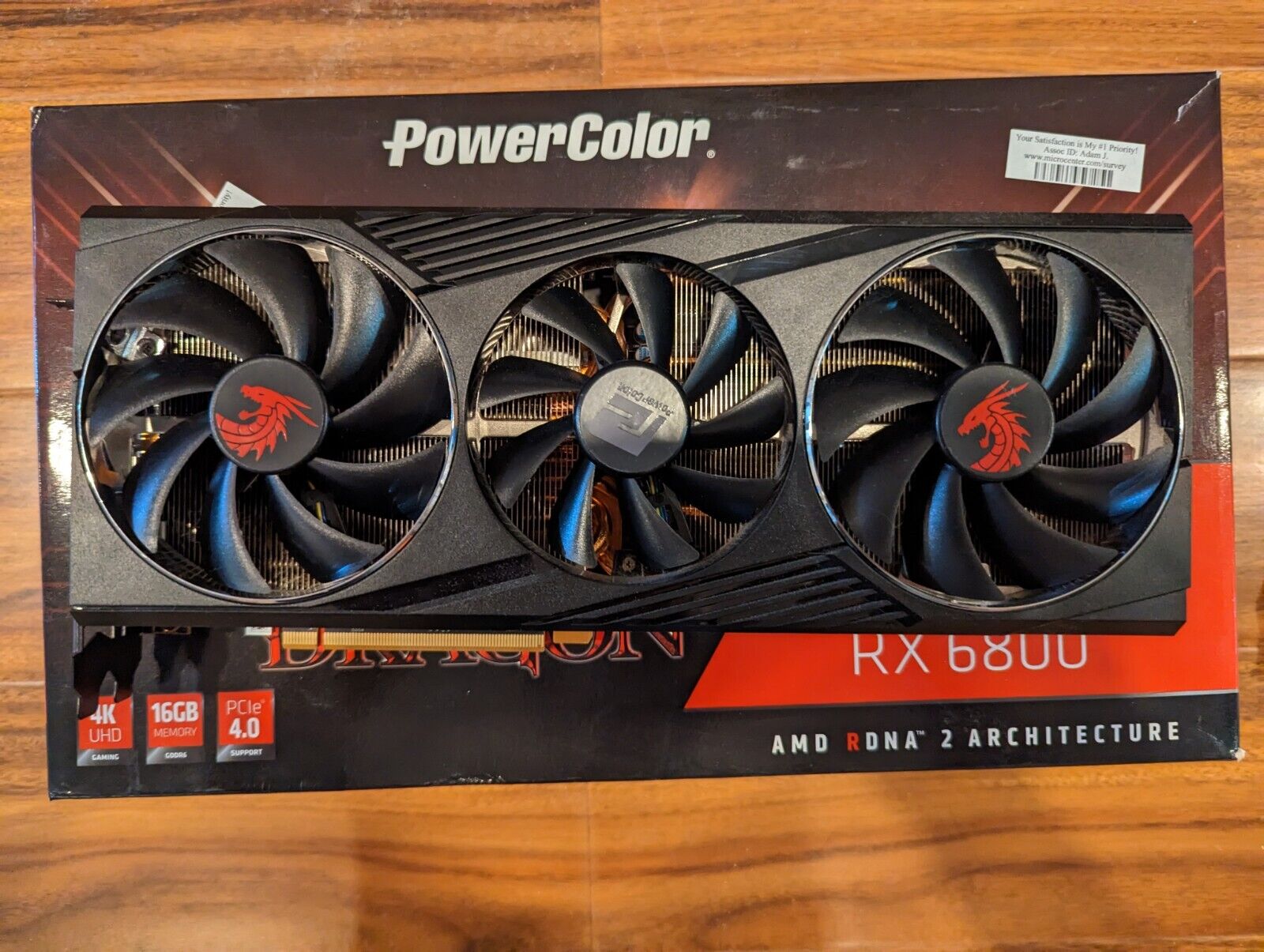 PowerColor AMD Radeon RX 6800 XT Red Dragon Triple-Fan 16GB GDDR6