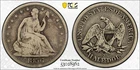 1856 S PCGS VG-10 Seated Liberty Half Dollar