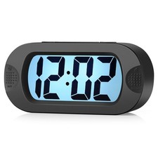 Kids Alarm Clock Large Digital LCD Travel Alarm Clocks with Snooze and Night ...