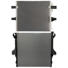 For 2003-07 Dodge Ram 2500 3500 5.9L l6 4-Door Radiator&AC Condenser Cooling Kit