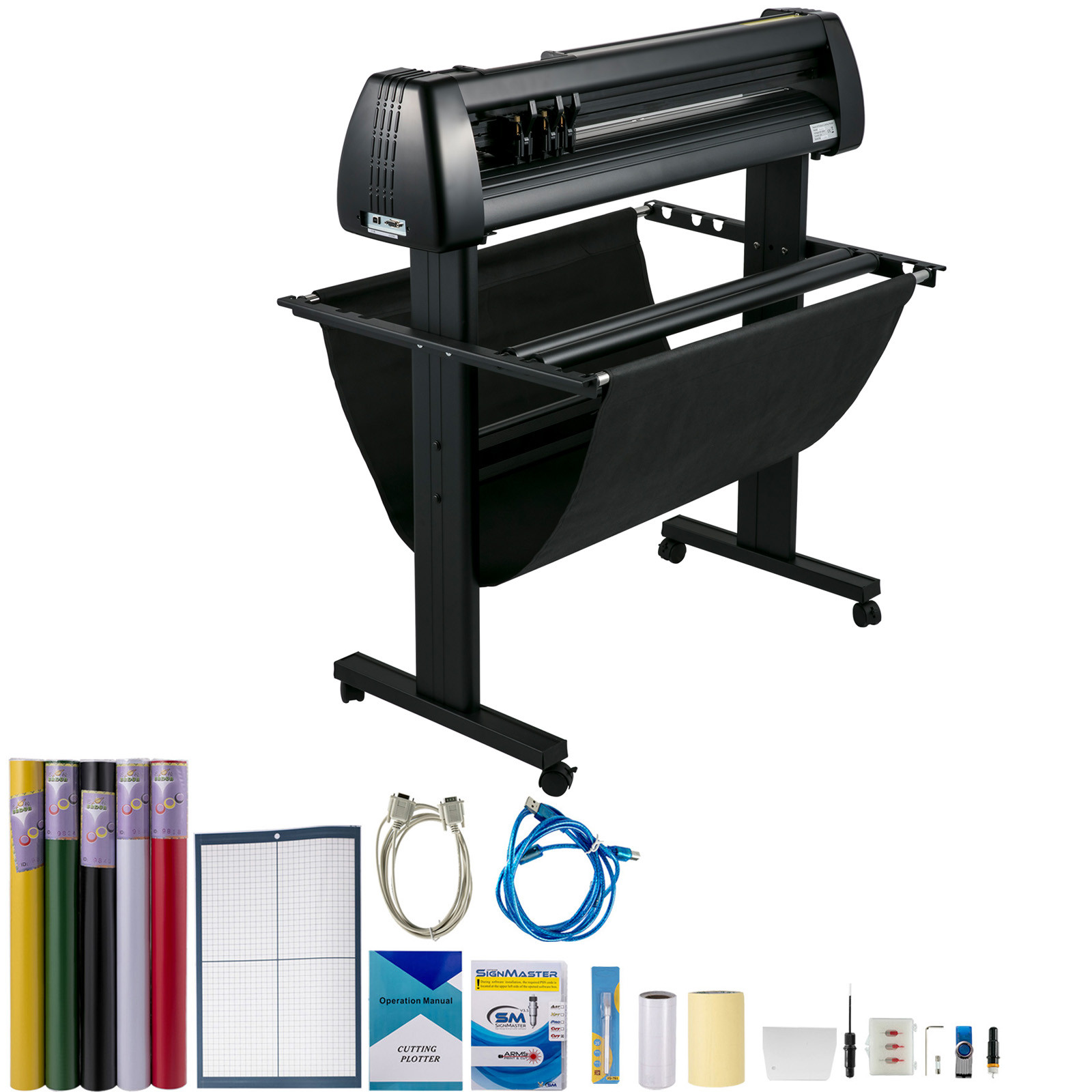 34" Vinyl Cutter Machine Cuttiing Plotter SignMaster Kit with Stand