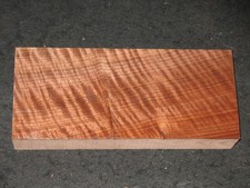 Cuchillo artesanal para tallar bloques de madera de nogal Claro rizado 13" AAAA