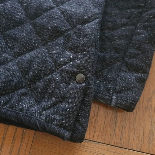JOURNAL STANDARD Made in France Tweed Wool Blend Quilted Jacket Gray Medium image 11