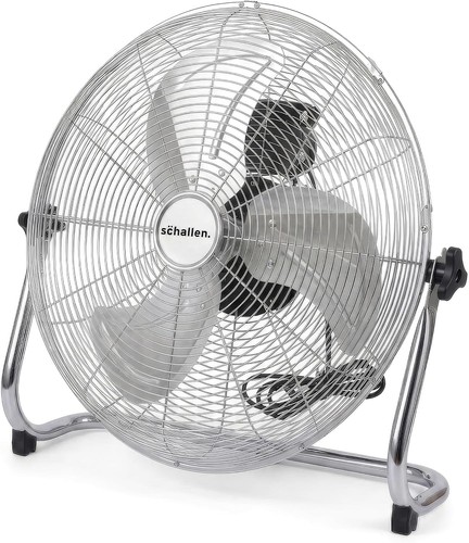 New 18" Chrome High Velocity Cold Air Circulator Adjustable Floor Fan Shop Floor