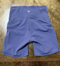 Lululemon Women s Align Purple Solid Biker Sh...