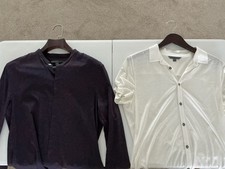 John Varvatos Men's Red Long Sleeve Shirt Lot Of 2 Ivory Short Sleeve Medium