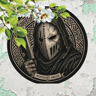 Horror Movie Montage Round Tin Metal Sign Halloween Wall Art