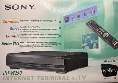 Sony INT-W250 Microsoft WebTV Plus Web Internet Terminal For TV 1999 Works