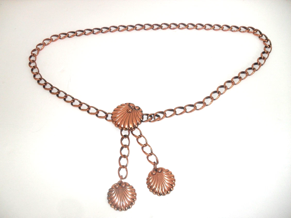Vintage Copper Spiral Link Belt Handmade Boho 1970s – 34” Adjustable Copper Women Vintage Belts for sale | eBay main image 4