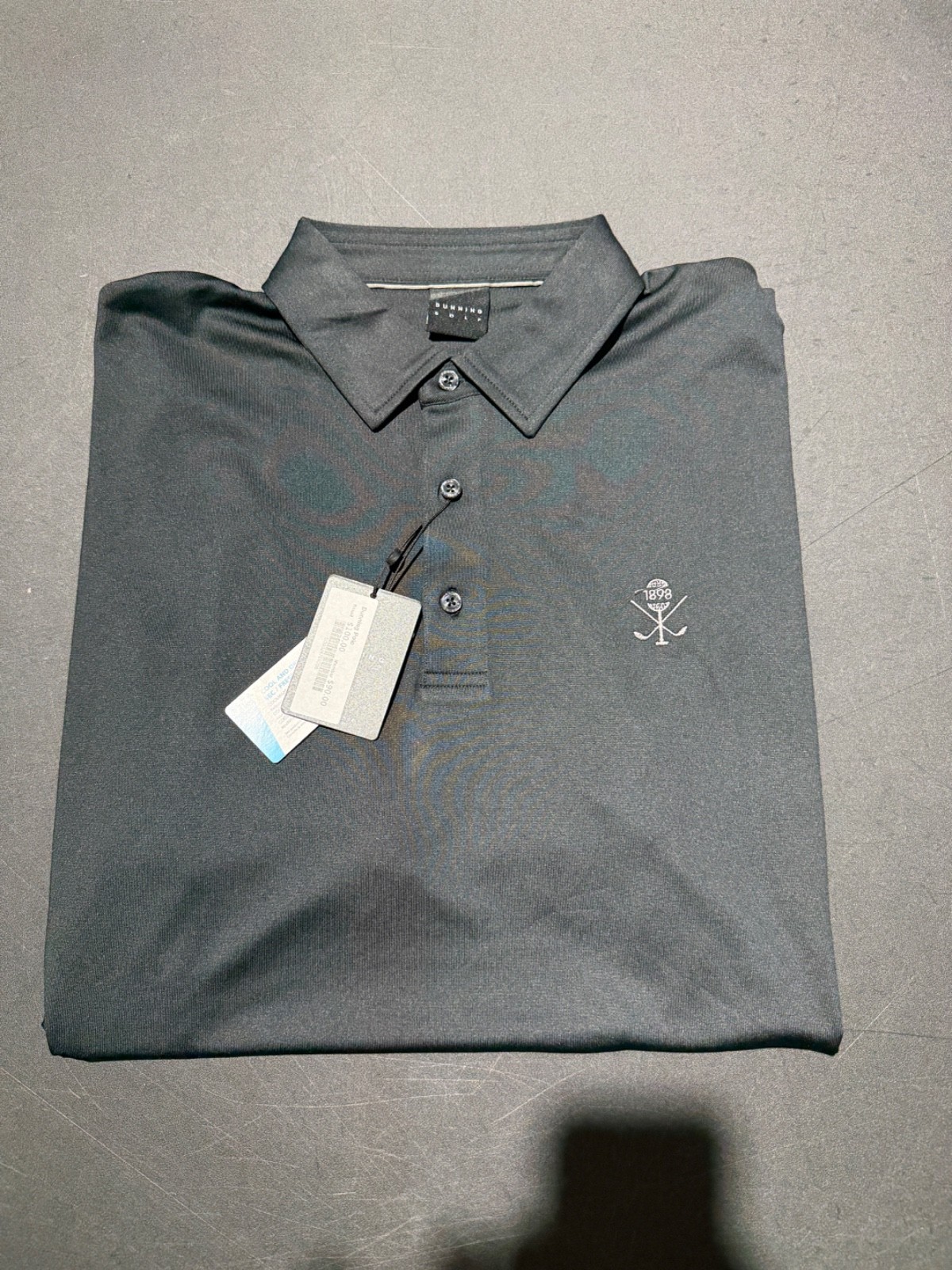 Nwt Men's Dunning Golf Polo, Size: L, Color: Black (M1.20)
